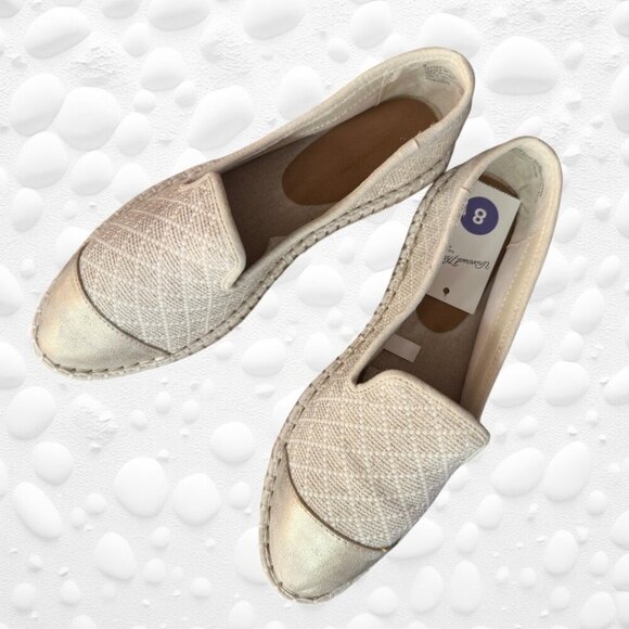 Women's Carly Woven Espadrille Flat - Universal Thread™ Cream Size 8. NWT/Box - Picture 4 of 11
